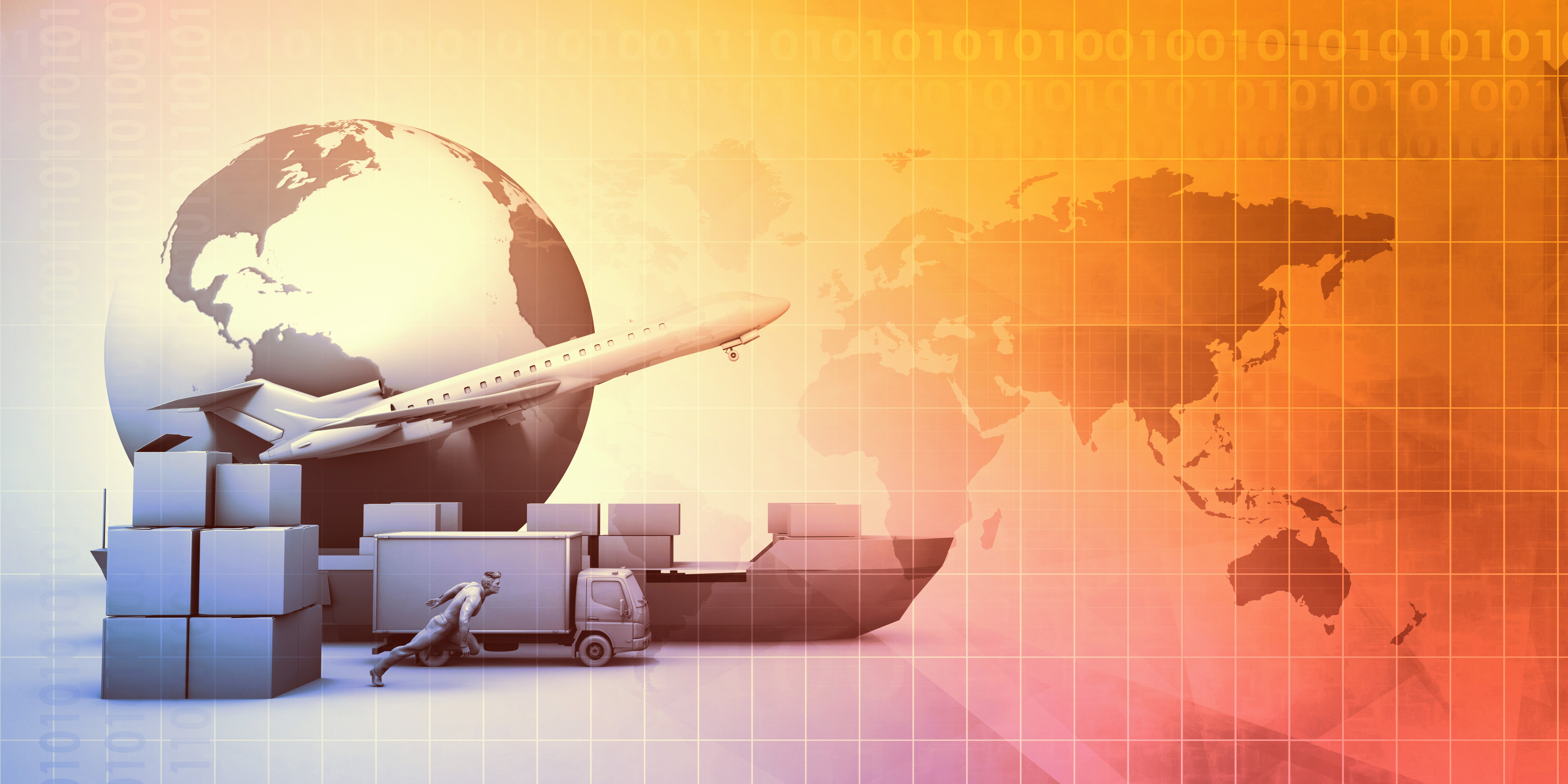 Graphical representation of global logistics and procurement