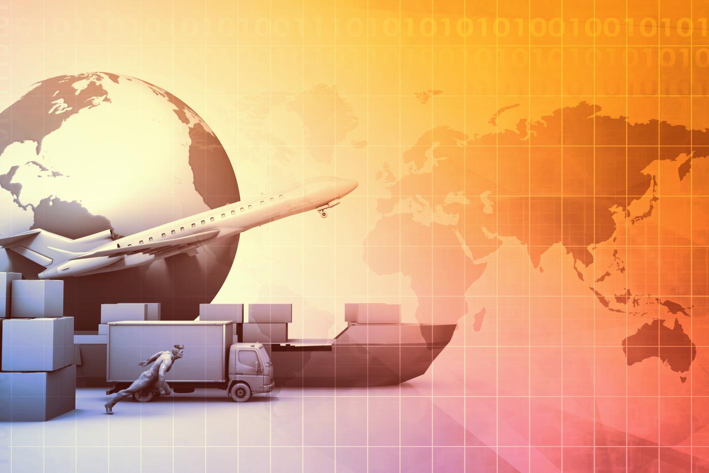 Graphical representation of global logistics and procurement